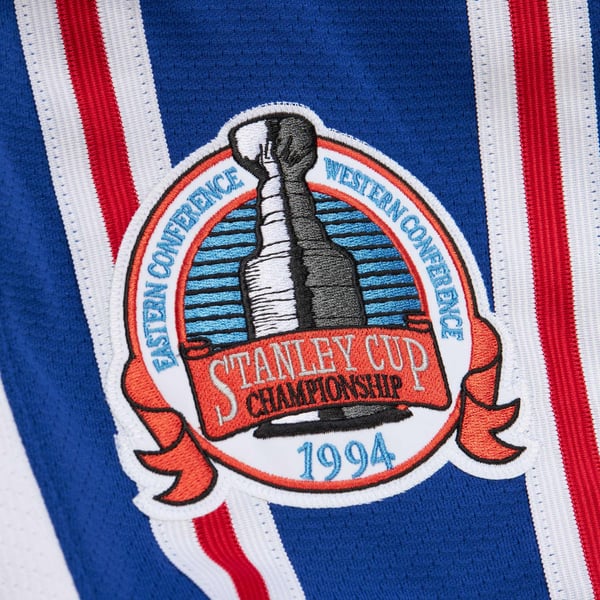 Men's New York Rangers Mark Messier White 1993-94 Power Play Jersey - Image 6