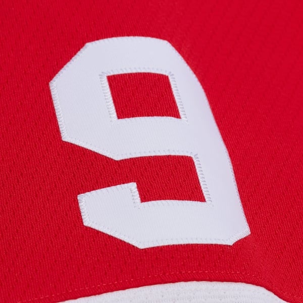 Men's Chicago Blackhawks Bobby Hull Mitchell & Ness Red 1966 Power Play Jersey - Image 7