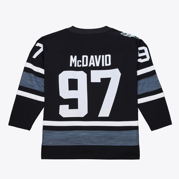 Men's Connor McDavid Mitchell & Ness Black 2019 All-Star Game Power Play Jersey - Image 3