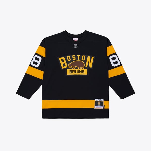 Men's Boston Bruins David Pastrnak Mitchell & Ness Black 2015 Power Play Jersey