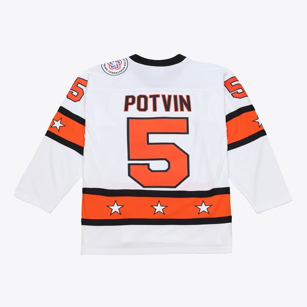 Men's Denis Potvin Mitchell & Ness White 1976 NHL All-Star Game Power Play Jersey - Image 3