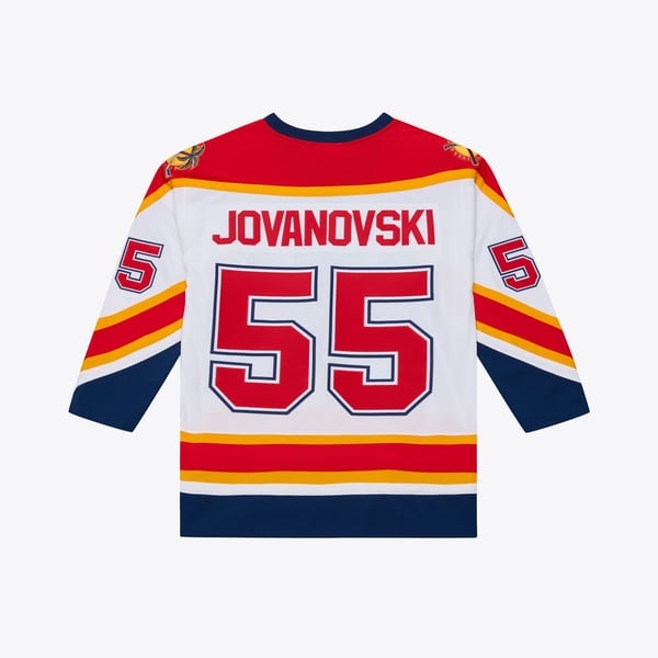 Men's Florida Panthers Ed Jovanovski Mitchell & Ness White 1996 Power Play Jersey - Image 3