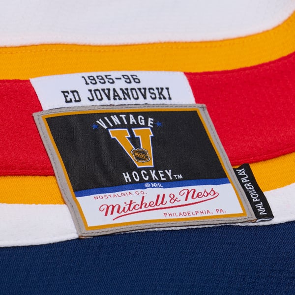 Men's Florida Panthers Ed Jovanovski Mitchell & Ness White 1996 Power Play Jersey - Image 4