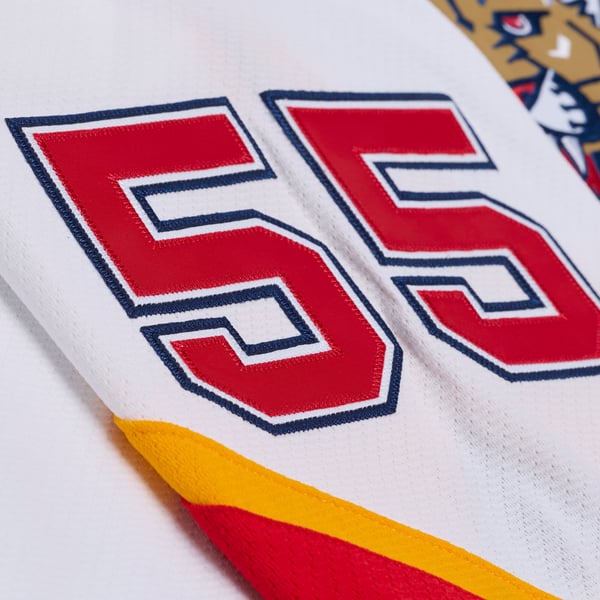 Men's Florida Panthers Ed Jovanovski Mitchell & Ness White 1996 Power Play Jersey - Image 8