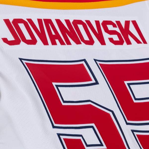 Men's Florida Panthers Ed Jovanovski Mitchell & Ness White 1996 Power Play Jersey - Image 9