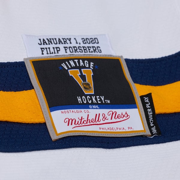 Men's Nashville Predators Filip Forsberg Mitchell & Ness White 2020 Power Play Jersey - Image 6