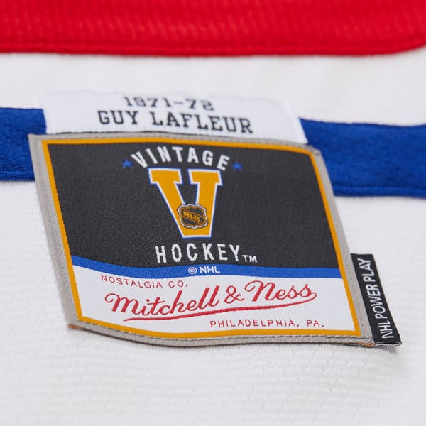 Men's Montreal Canadiens Guy Lafleur Mitchell & Ness White 1971 Power Play Jersey - Image 6