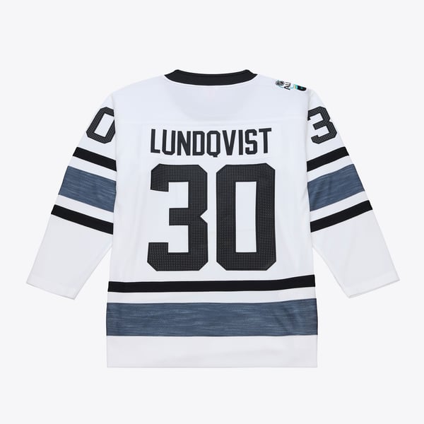 Men's Henrik Lundqvist Mitchell & Ness White 2019 All-Star Game Power Play Jersey - Image 3