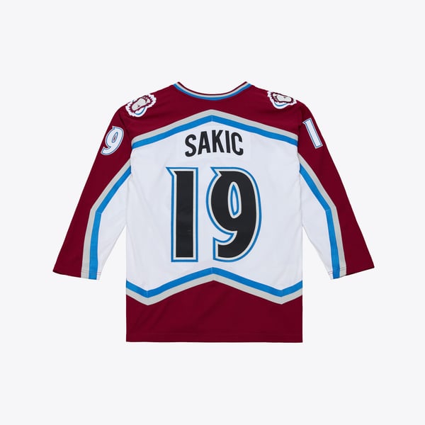 Men's Colorado Avalanche Joe Sakic Mitchell & Ness White 1995 Power Play Jersey - Image 3