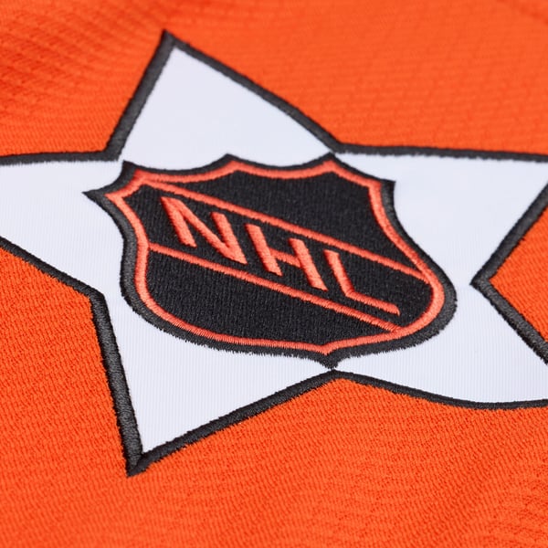 Men's Marcel Dionne Mitchell & Ness Orange 1976 NHL All-Star Game Power Play Jersey - Image 4