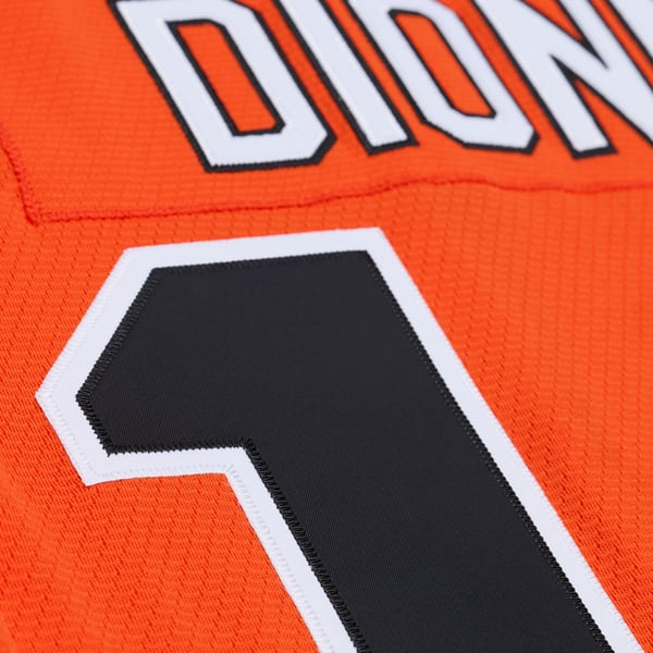 Men's Marcel Dionne Mitchell & Ness Orange 1976 NHL All-Star Game Power Play Jersey - Image 10