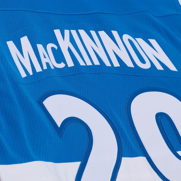 Men's Colorado Avalanche Nathan MacKinnon Mitchell & Ness Blue 2020 Power Play Jersey - Image 11