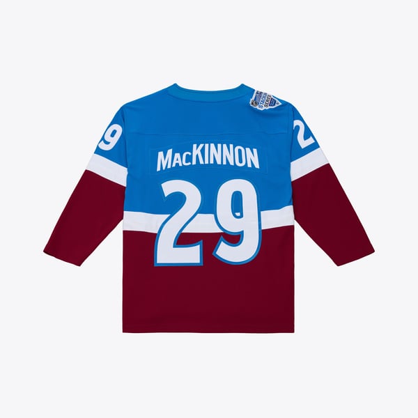 Men's Colorado Avalanche Nathan MacKinnon Mitchell & Ness Blue 2020 Power Play Jersey - Image 3