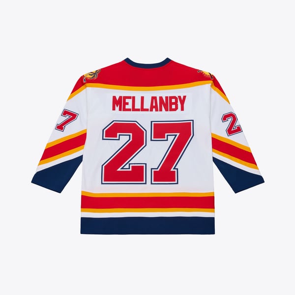 Men's Florida Panthers Scott Mellanby Mitchell & Ness White 1996 Power Play Jersey - Image 3