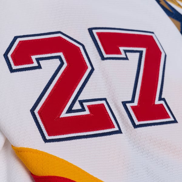 Men's Florida Panthers Scott Mellanby Mitchell & Ness White 1996 Power Play Jersey - Image 6
