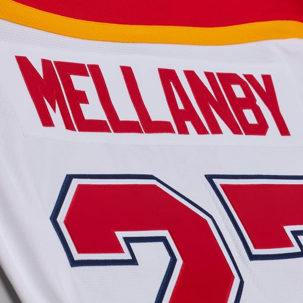 Men's Florida Panthers Scott Mellanby Mitchell & Ness White 1996 Power Play Jersey - Image 8