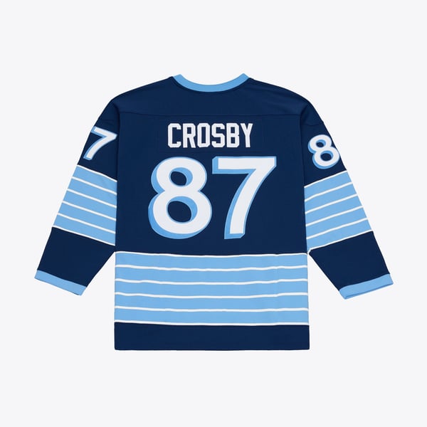 Men's Pittsburgh Penguins Sidney Crosby Mitchell & Ness Blue 2011 Winter Classic Power Play Jersey - Image 3