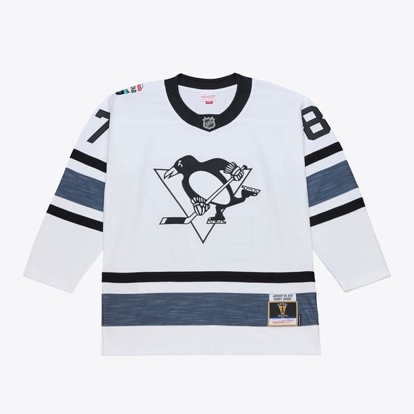 Men's Sidney Crosby Mitchell & Ness White 2019 All-Star Game Power Play Jersey - Image 2