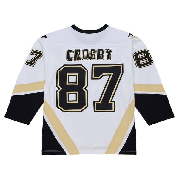 Men's Pittsburgh Penguins Sidney Crosby Mitchell & Ness White 2005 Power Play Jersey - Image 4