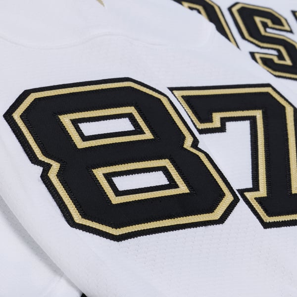 Men's Pittsburgh Penguins Sidney Crosby Mitchell & Ness White 2005 Power Play Jersey - Image 10