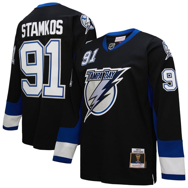 Men's Tampa Bay Lightning Steven Stamkos Mitchell & Ness Black 2008-09 Power Play Jersey - Image 2