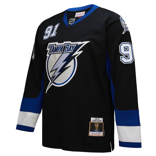 Men's Tampa Bay Lightning Steven Stamkos Mitchell & Ness Black 2008-09 Power Play Jersey - Image 3