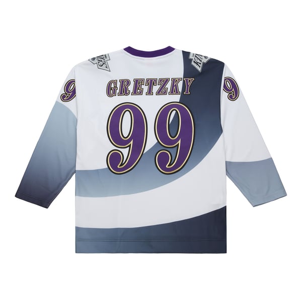 Men's Los Angeles Kings Wayne Gretzky Mitchell & Ness White 1995-96 Power Play Jersey - Image 4