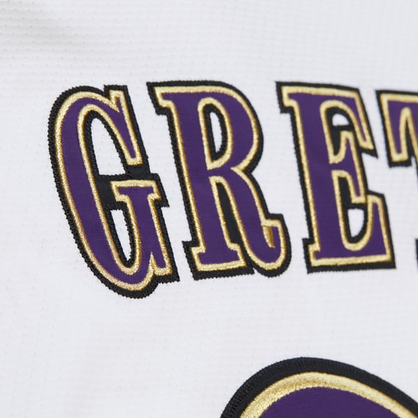 Men's Los Angeles Kings Wayne Gretzky Mitchell & Ness White 1995-96 Power Play Jersey - Image 9
