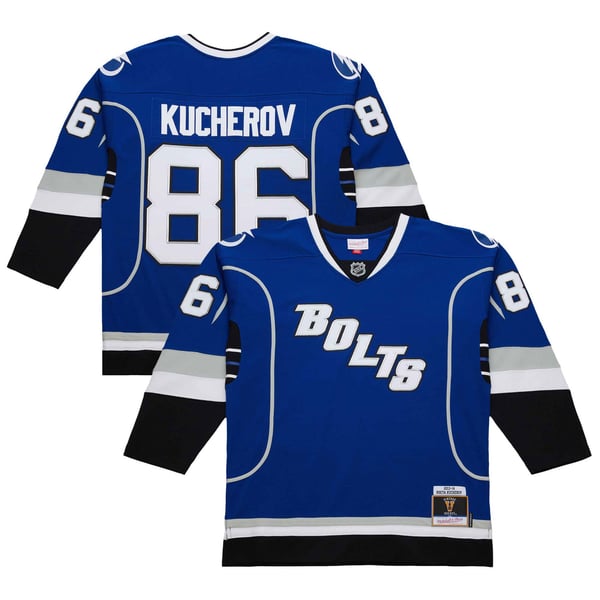 Men's Tampa Bay Lightning Nikita Kucherov Blue 2013-14 Power Play Jersey - Image 2