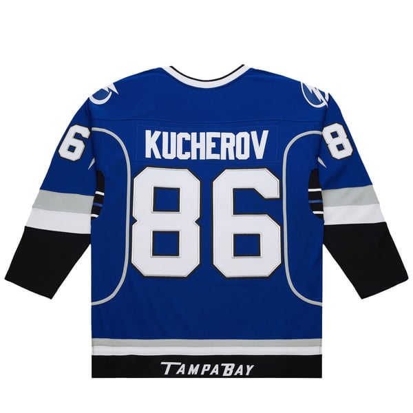 Men's Tampa Bay Lightning Nikita Kucherov Blue 2013-14 Power Play Jersey - Image 4