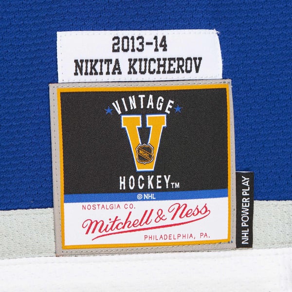 Men's Tampa Bay Lightning Nikita Kucherov Blue 2013-14 Power Play Jersey - Image 8