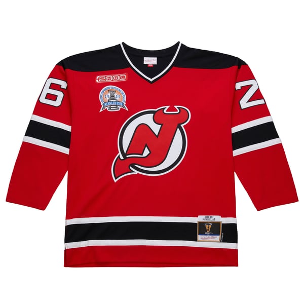 Men's New Jersey Devils Patrik Elias Red 1999-00 Power Play Jersey - Image 3