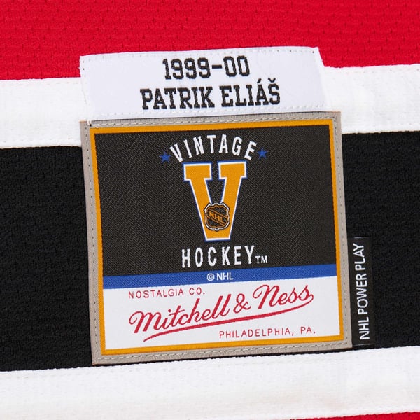 Men's New Jersey Devils Patrik Elias Red 1999-00 Power Play Jersey - Image 7