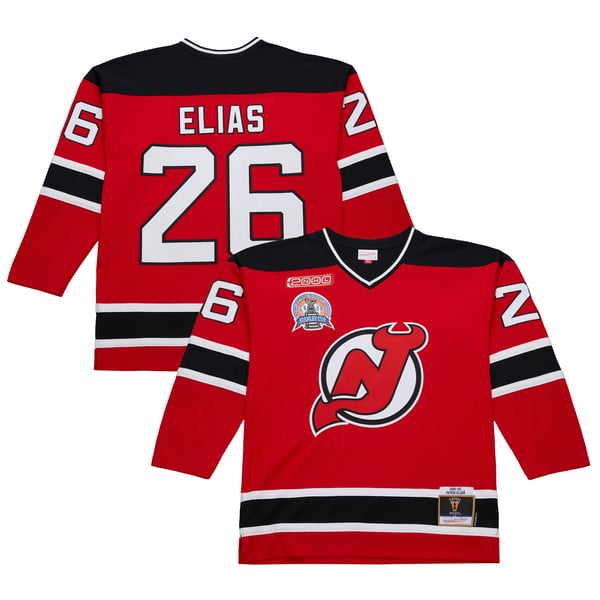 Men's New Jersey Devils Patrik Elias Red 1999-00 Power Play Jersey - Image 1