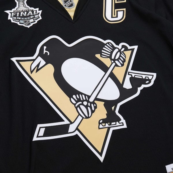 Men's Pittsburgh Penguins Sidney Crosby Black 2008-09 Power Play Jersey - Image 8