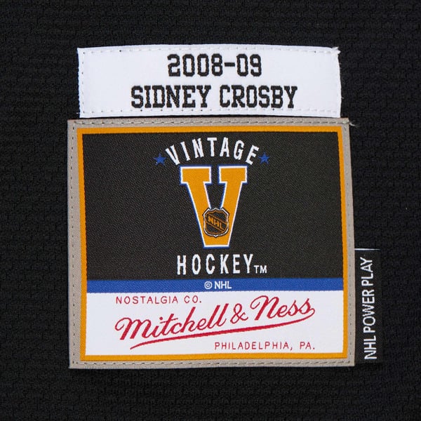 Men's Pittsburgh Penguins Sidney Crosby Black 2008-09 Power Play Jersey - Image 9