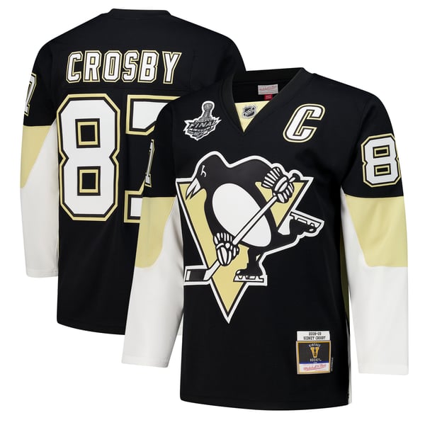 Men's Pittsburgh Penguins Sidney Crosby Black 2008-09 Power Play Jersey - Image 1