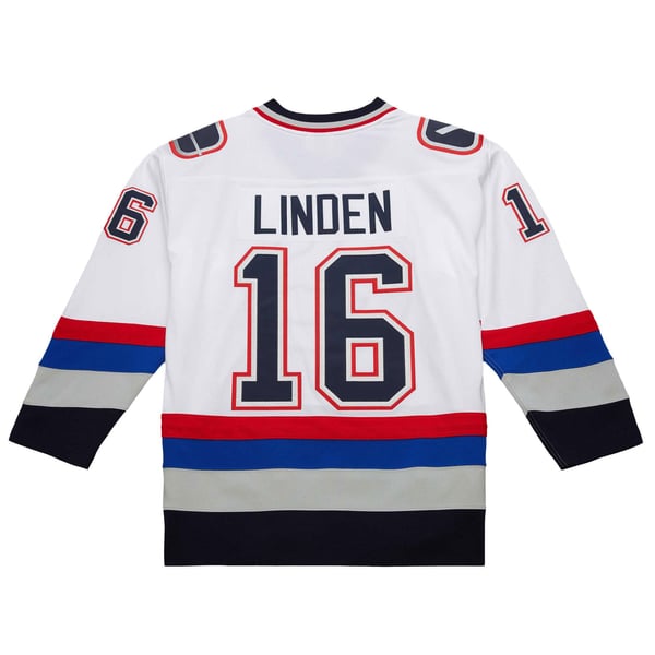 Men's Vancouver Canucks Trevor Linden White 2003-04 Power Play Jersey - Image 4
