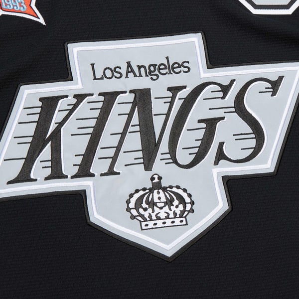 Men's Los Angeles Kings Wayne Gretzky Black 1992-93 Power Play Jersey - Image 5