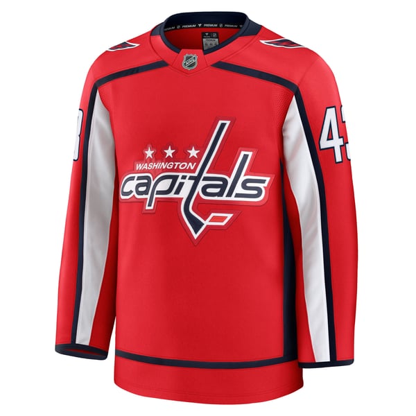 Men's Washington Capitals Tom Wilson Fanatics Red Home Premium Jersey - Image 3
