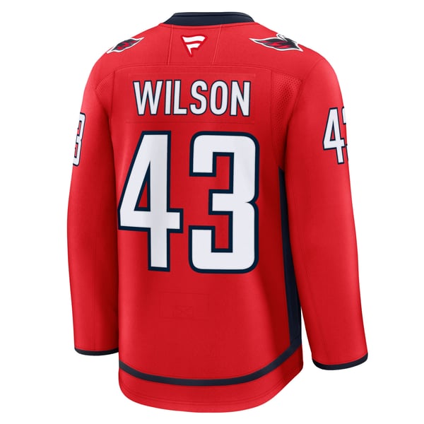 Men's Washington Capitals Tom Wilson Fanatics Red Home Premium Jersey - Image 4