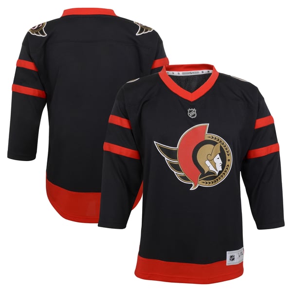 Preschool Ottawa Senators Black Replica Jersey - Image 2