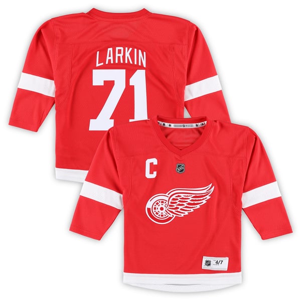 Preschool Detroit Red Wings Dylan Larkin Red Replica Player Jersey - Image 2
