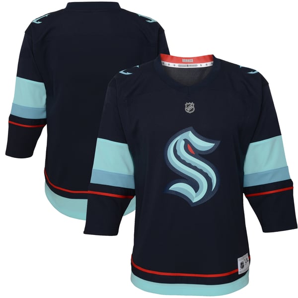Toddler Seattle Kraken Navy Home Replica Jersey - Image 2