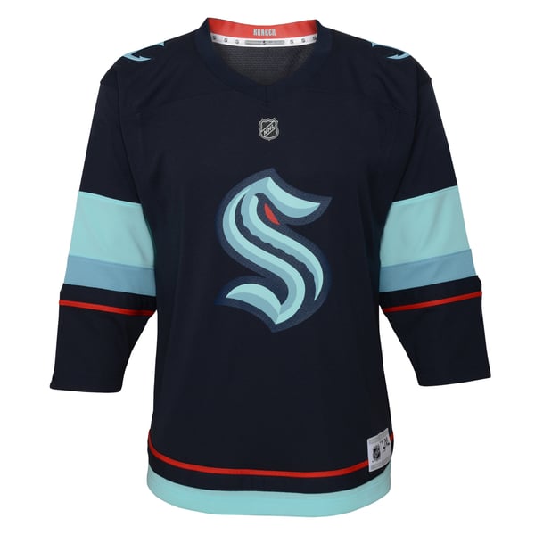 Toddler Seattle Kraken Navy Home Replica Jersey - Image 3