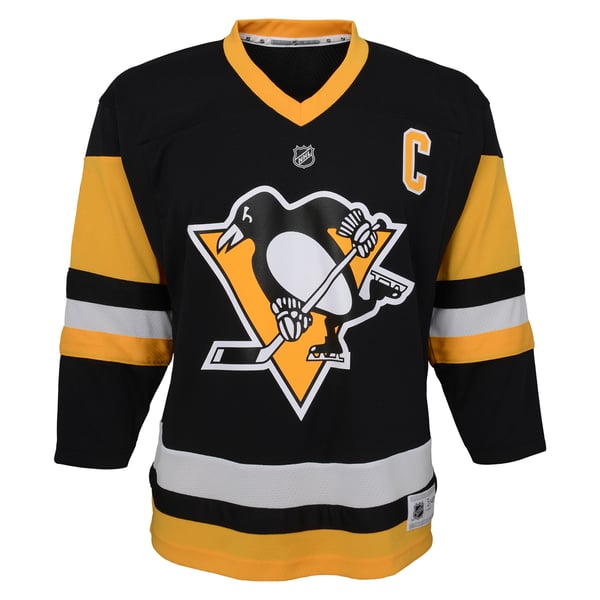 Toddler Pittsburgh Penguins Sidney Crosby Black Replica Player Jersey - Image 3