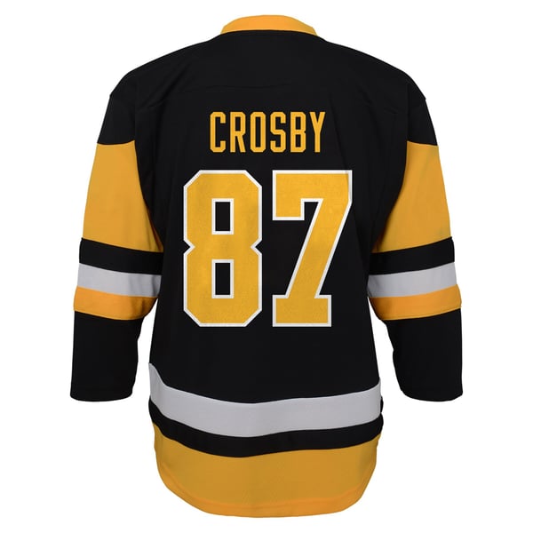 Toddler Pittsburgh Penguins Sidney Crosby Black Replica Player Jersey - Image 4