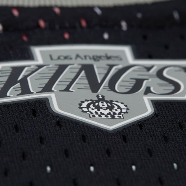 Unisex Los Angeles Kings Wayne Gretzky Mitchell & Ness Black Maxxed Out Fashion Basketball Jersey - Image 8