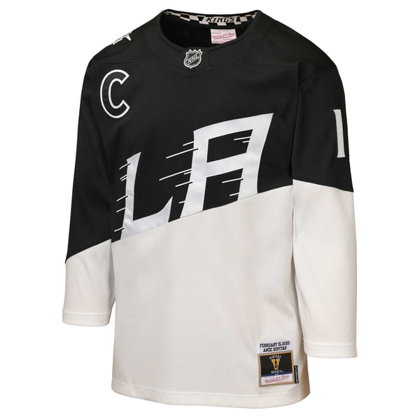 Youth Los Angeles Kings Anze Kopitar Mitchell & Ness Black/White 2020 Stadium Series Power Play Jersey - Image 3