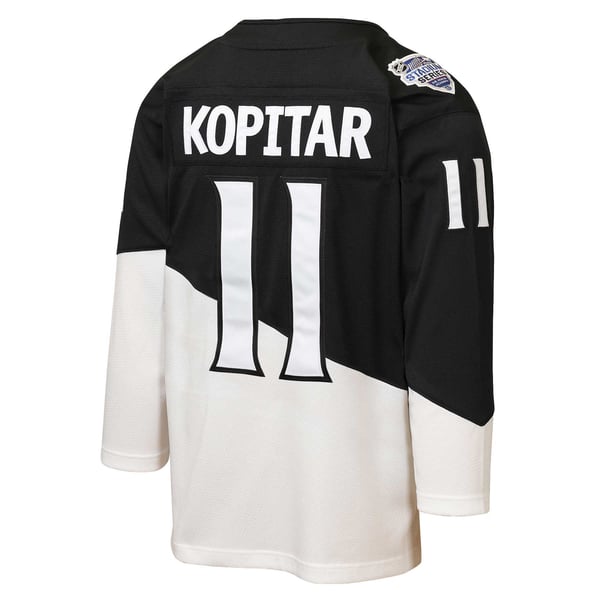 Youth Los Angeles Kings Anze Kopitar Mitchell & Ness Black/White 2020 Stadium Series Power Play Jersey - Image 4